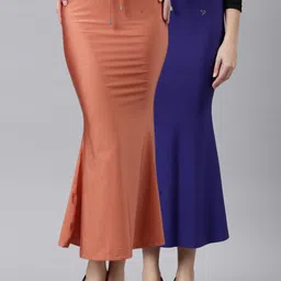 TWIN BIRDS Women pack of 2 High rise Stretchable Shimmer Saree shape wear-picture-21