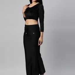 TWIN BIRDS High-Rise Stretchable Shimmer Saree Shapewear image 5