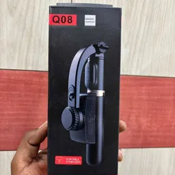 Jaggo Lal 3Axis Stabilizer Q08 Gimbal Stick (12W Power) 3 Axis Gimbal for Mobile, Camera image 4