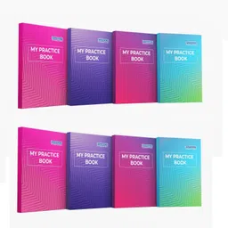 Unruled Long Notebook Practice Book Semi Rough Notebook (Sets Of 4) Regular Notebook Unruled 288 Pages-image-0