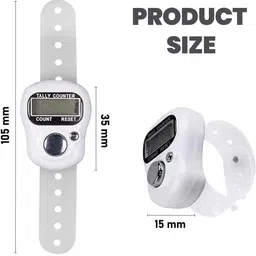 evaaenterprises Finger counter for spiritual practices Digital Tally Counter image 3