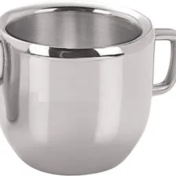 visaxmi Pack of 6 Stainless Steel Steel Tea & Coffee Cup (Set of 6) Double Layered 100ml image 5