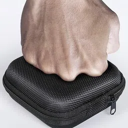 Wolpin Polyester Zipper Earbuds Pouch For Earpods, Buds, Charger, Data Cable image 4