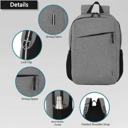 sbcollection True Laptop Bag Design for Laptop Daily Use Office School Business Waterproof Backpack image 3