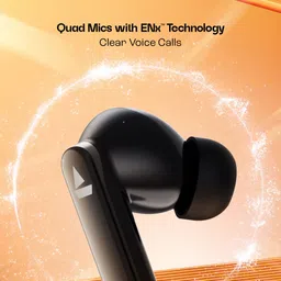 boat Airdopes 301 with 75HRS Battery, 4Mics ENx, Fast Charge, Beast Mode, IPX5 Bluetooth Headset image 4