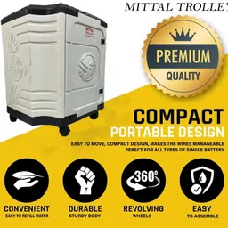 mittal Premium Trolley for Superior Quality | Heavy-Duty | Tubular Excellence Trolley for Inverter and Battery-picture-16