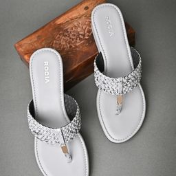 Rocia Textured Open Toe Wedges-picture-15