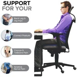 total ortho care Donut Ring Cushion Pillow for Piles Tailbone Fistula Seat Chair Pillow Color Blu Posture Corrector image 3