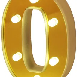 mansaa LED Marquee Letter Lights Sign, Alphabet LED Lights for Home Party Wedding Decoration - O Table Lamp-picture-17