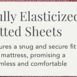 lathwal crations Velvet Double Fitted (Elastic) 280 TC Printed Bedsheet image 4