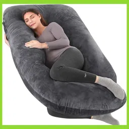 jaga home decor Cotton Solid Pregnancy Pillow Pack of 1 image 1