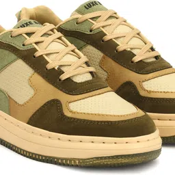 luxe barge Designer Army Print Sneakers For Men-picture-14