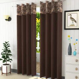 homefab india 244 cm (8 ft) Polyester Room Darkening Long Door Curtain (Pack Of 2)-picture-19