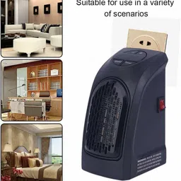 nuvio Compact Plug-in Space Heater 400 Watts Home/Office Fan Room Heater image 3