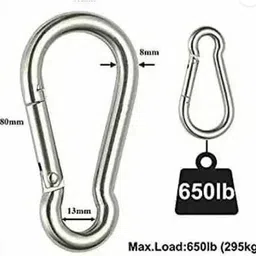 prateek kitchenware Swivel Snap U Hooks, Clasp Multipurpose- Key Chain for Linking Dog Leash Collar 3 cm Dog & Cat Cord Leash image 3