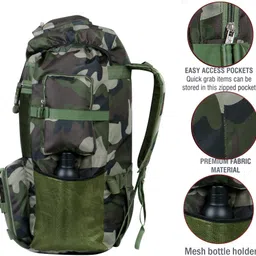 hamy High Quality Waterproof Bag for Travel / Camping / Trekking For Men & Women Rucksack - 90 L image 5