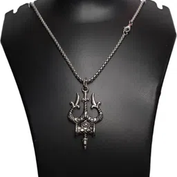 sky cart Shiv Mahakal Shiva Bholenath Mahadev Steel Locket image 3