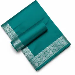 Self Design Banarasi Cotton Silk Saree-image-36