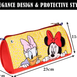 Pencil Pouch Disney Mickey Dots Art Canvas Pencil Boxes image 3