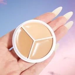 3-in-1 Full Cover Concealer Makeup Palette Cream c64 Concealer-image-52
