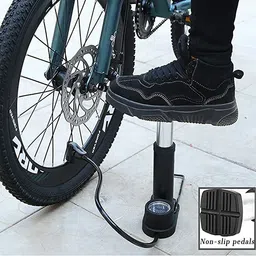 elrinza Bike /Cycle Pump Foot Activated with Gauge Floor Bicycle Pump Basketball Pump, Ball, Football Pump, Car, Motorcycle Pump image 5