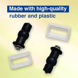 parryware Seat Cover Hinges, Washer & Nuts Set, Durable Finish 50mm (Pack of 1) Clamp Fit Toilet Seat Lid Lock-picture-41