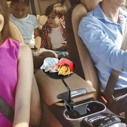 jeny Car Dine Plate Car Tray Holder Car Bracket Food Tray Swivel Mount Holder Travel Tray Table image 2