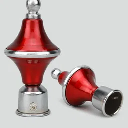 gmi Red Rod Rail Bracket, Curtain Rods, Curtain Rings, Curtain Hooks, Curtain Knobs Metal image 5