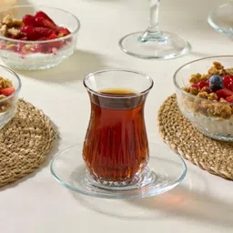 greatzon (Pack of 6) Crystal Clear Wine Glasses Elegent Glass Set For Home Bar Glass Set Water/Juice Glass image 3