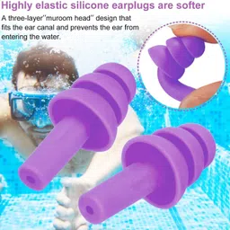 lmd Earplugs Noise Reduction for Swimming Airplanes Musicians Concerts Silicone Ear Plug image 4