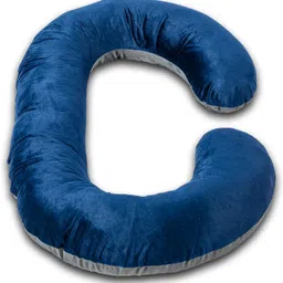 homeso Polyester Fibre Pregnancy Pillow Pack of 1 Solid C-Shaped Pregnancy Pillow for Maternity, Nursing & Full Body Support Velvet-picture-17