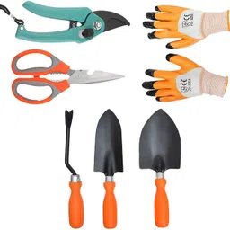 green touch Combo of Gardening, 5 Ps Garden tool, Gardening Cutter and Hand Gloves. Garden Tool Kit image 1