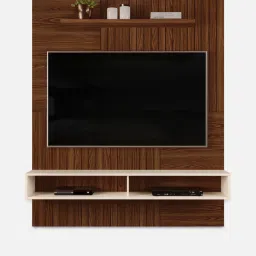 casacraft from pepperfry Braga TV Unit in Marroquim & Off White Finish image 2
