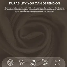 freecultr Pack of 2 Women Hipster Brown, Beige Panty image 4