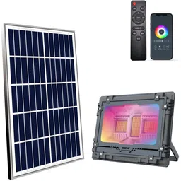 Homehop 60W Solar Led Waterproof Flood Light for Home Outdoor Garden with RGB Led-picture-27