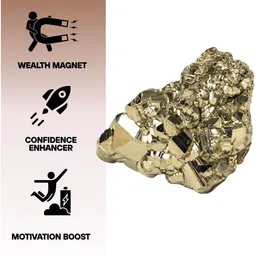 are PYRITE-10-20 Regular Asymmetrical Crystal Stone image 3