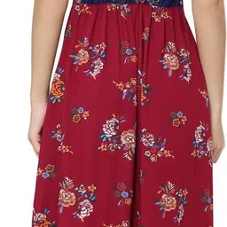 martini Women Maxi Maroon, Blue Full Length Dress image 4