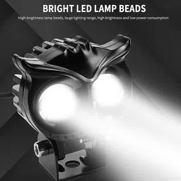 fabtec LED Fog Lamp Unit for Hero, Honda, KTM, Yamaha, TVS image 2