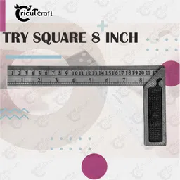 cricutcraft Carpenter try square 8inch steel ruler scale heavy duty 90 degree GUN_8_INE Tri-Square-picture-18