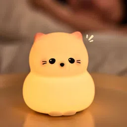 unzag Cute Cat_Night Light Kids Silicone Kitty Lamp with 3 Brightness Levels USB Night Lamp-picture-48