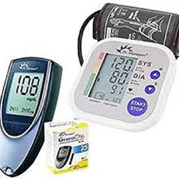 Dr. Morepen BP02 Blood Pressure Monitor and BG03 Glucose Check Monitor Combo (Black) image 1