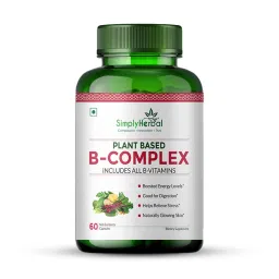Simply Herbal Plant Based B Complex Supplements with Vitamins B1, B2, B3, B5, B6, B7, B9, B12-picture-16