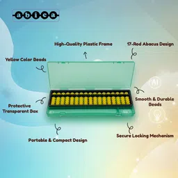 abica 17 Rod brown Abacus with Box -3 image 5