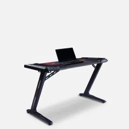durian Carbon Gaming Table In Black & Red Colour image 1