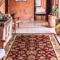 Maroon Traditional 6 ft x9 ft Carpet By Sapana Carpet-Mats-picture-25