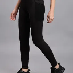 cosvos Solid Women Black Tights-picture-31