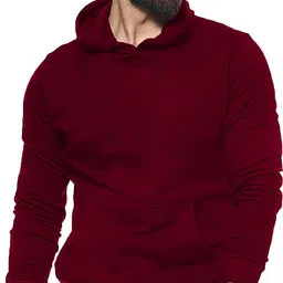 leotude Men Full Sleeve Solid Hooded Sweatshirt-picture-36