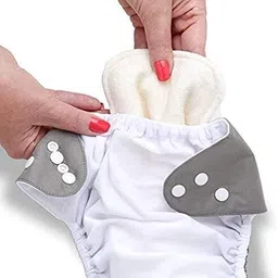 kaka world Baby Cloth Washable and Reusable Diapers (Colors May Vary) (Pack of 2) image 3
