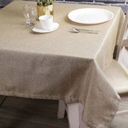the conversion Premium (40x40) Beige Jute Table Cloth-picture-11