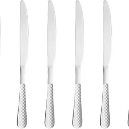 oicia Silver Butter Knife for Kitchen, 9.2-inch Dinner Knives, Cutlery Food Knives Stainless Steel Steak Knife Set-picture-20